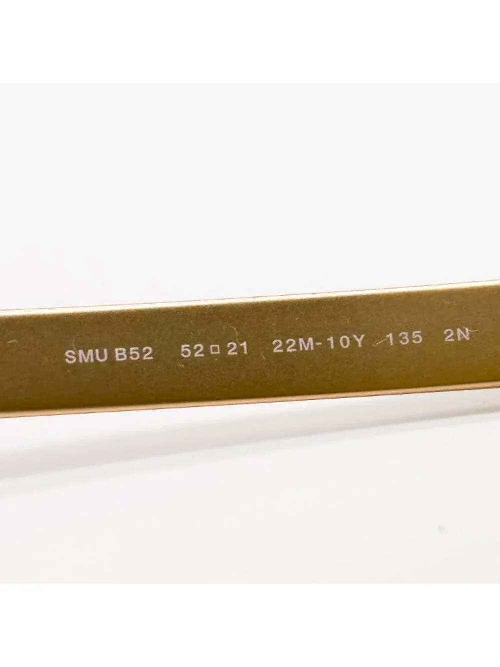 New Miu Miu MUB52S 22M10Y Gold Yellow Women Sunglasses SMU B52